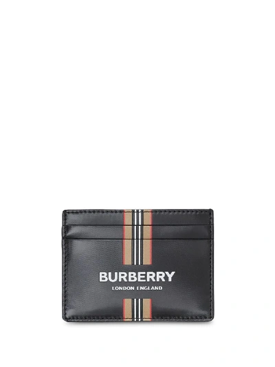 Shop Burberry Kartenetui Mit Streifen In Black