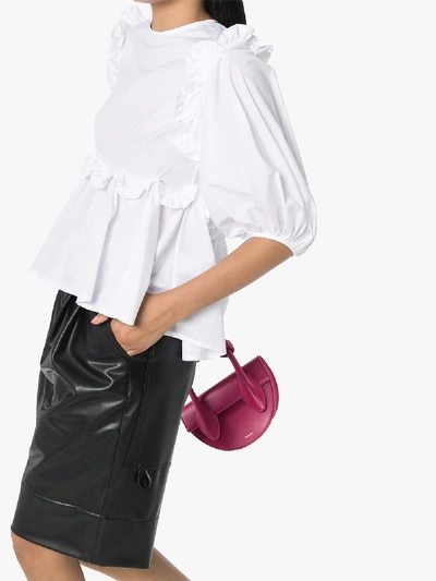 Shop Cecilie Bahnsen Marie Ruffled Cotton Blouse In White