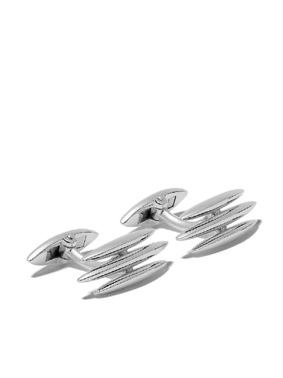 Shop Shaun Leane Arc Triple Cufflinks In Sterling Silver