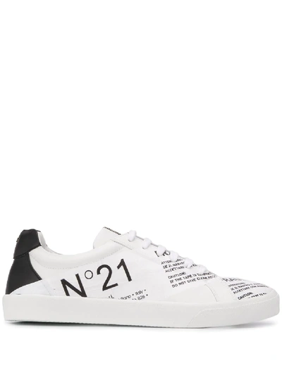 Shop N°21 Tape Gymnic Sneakers In White