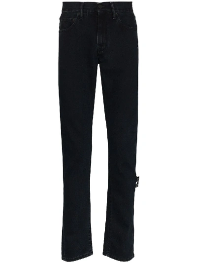 Shop Off-white Arrows Straight-leg Jeans In Black