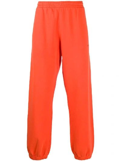 Shop Off-white Sprayed Arrows Track Pants In Orange