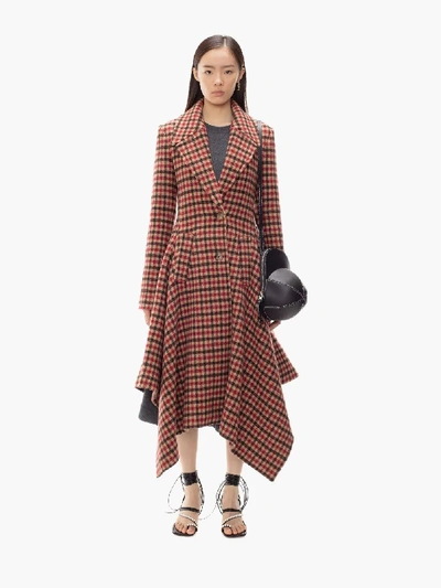 Shop Jw Anderson Handkerchief Db Coat In Red