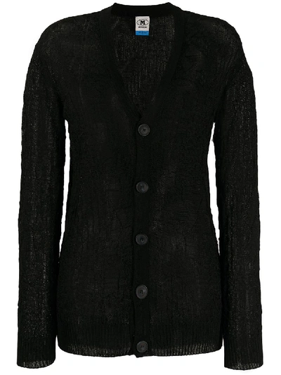 Shop M Missoni V-neck Cardigan In Black