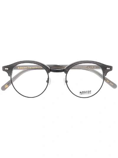 Shop Moscot Aidim Unisex Optical Glasses In Black
