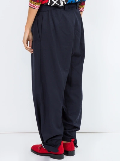 Shop Jw Anderson Folded Front Utility Trousers