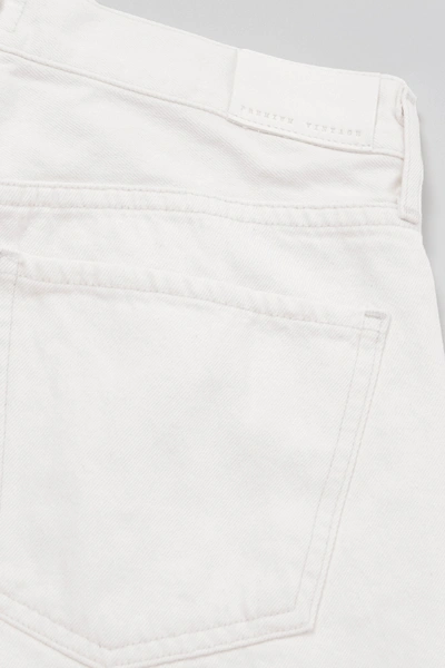 Shop Citizens Of Humanity Marlow Distressed Organic Denim Shorts In White