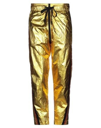 Shop Tom Rebl Casual Pants In Gold