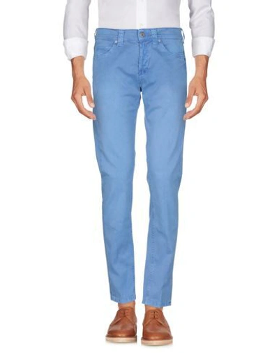 Shop Dondup Casual Pants In Pastel Blue