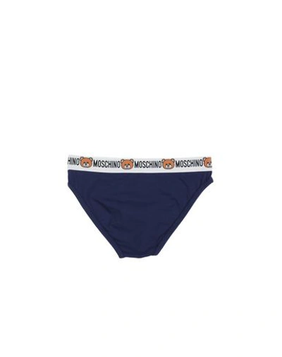 Shop Moschino Briefs In Dark Blue