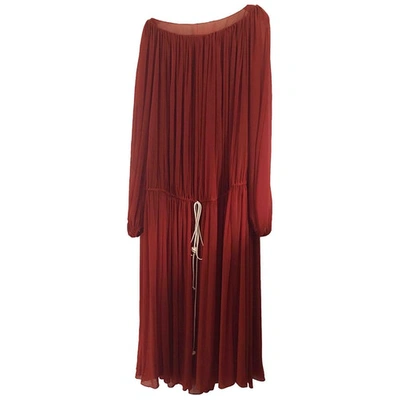 Pre-owned By. Bonnie Young Maxi Dress In Red