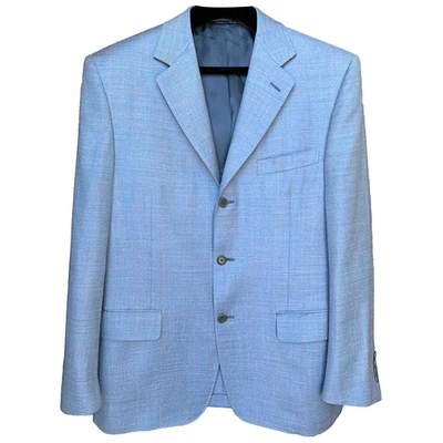 Pre-owned Canali Blue Silk Jacket