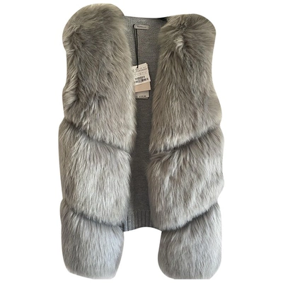 Pre-owned Marella Grey Faux Fur Jacket