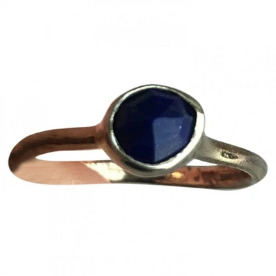 Pre-owned Monica Vinader Ring In Blue