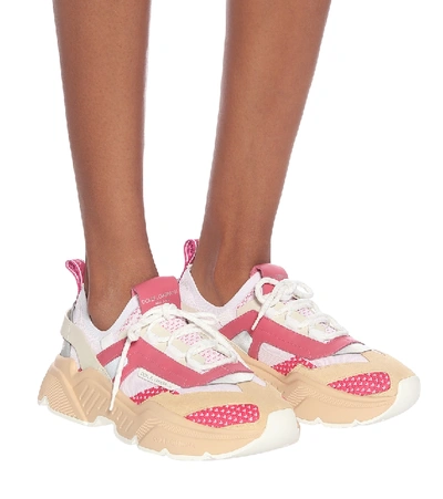 Shop Dolce & Gabbana Daymaster Sneakers In Pink