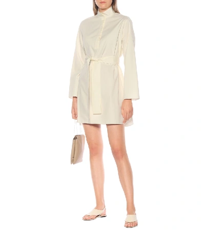 The Row Manuela Cotton Minidress In White