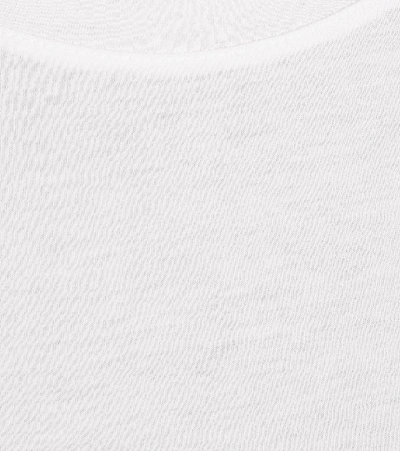 Shop Vince Essentials Cotton-jersey T-shirt In White