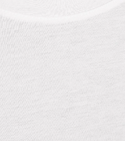 Vince Womens Pampas Stripe Stripe-pattern Curved-hem Woven Shirt In White