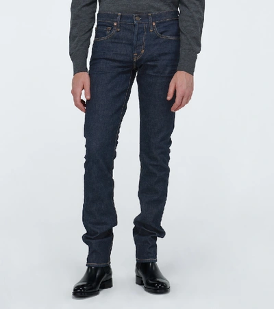 Shop Tom Ford Slim-fit Jeans In Blue