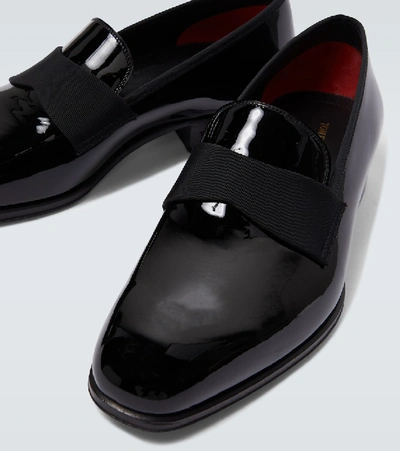 Shop Tom Ford Edgar Patent Leather Loafers In Black