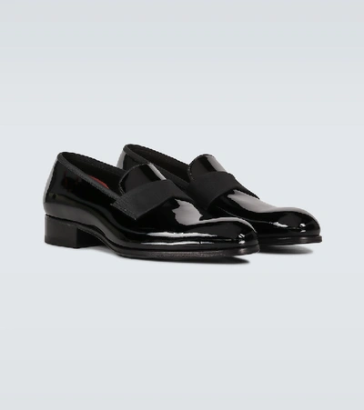 Shop Tom Ford Edgar Patent Leather Loafers In Black