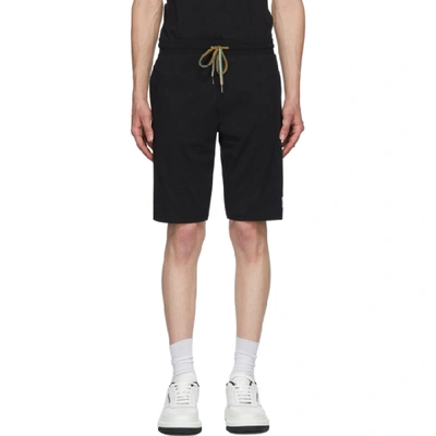Shop Paul Smith Black Cotton Jersey Shorts In 79 – Black