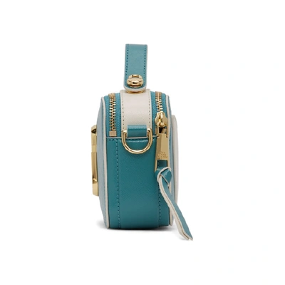 Shop Marc Jacobs Blue 'the Sure Shot' Shoulder Bag In 445 Riviera