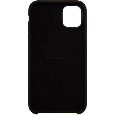 Shop Marc Jacobs Black The Silicone Iphone 11 Case In 005 Black/w