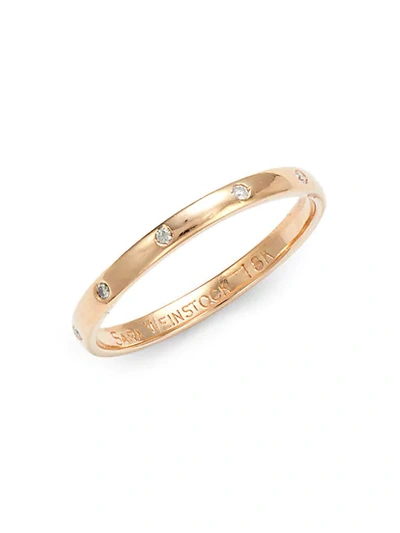 Shop Sara Weinstock Spaced Out 18k Rose Gold & Diamond Ring