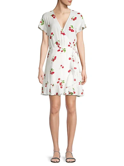 Shop Rails Koreen Cherry-print Wrap Dress In Cherry Blossom