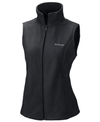 Shop Columbia Benton Petite Springs Fleece Vest In Black