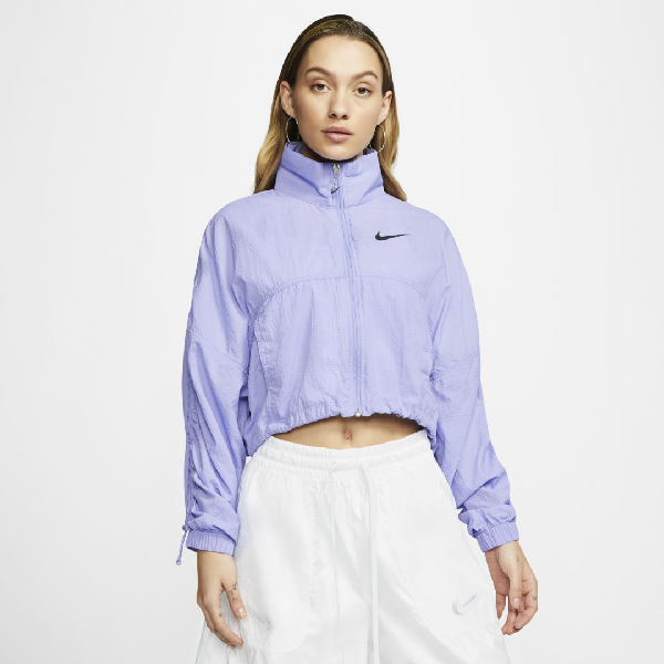 purple nike track jacket