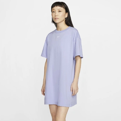Shop Nike Sportswear Essential Women's Dress In Purple