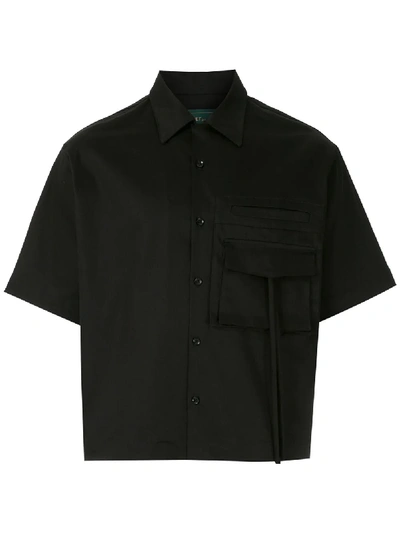 Shop Piet Utility Bowling Shirt In Black