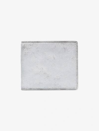 Shop Maison Margiela White Painted Bifold Leather Wallet