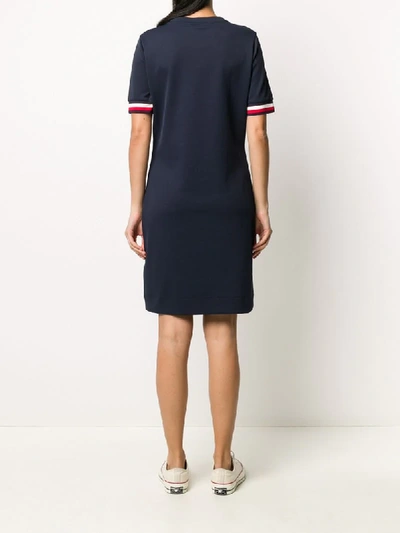Shop Tommy Hilfiger Short Polo Dress In Blue