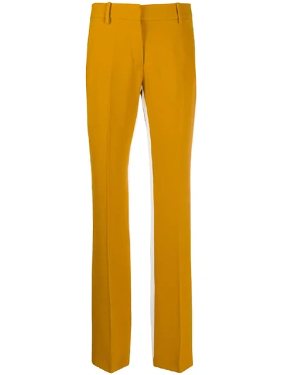 Shop N°21 Side Stripe Tailored Trousers In Yellow
