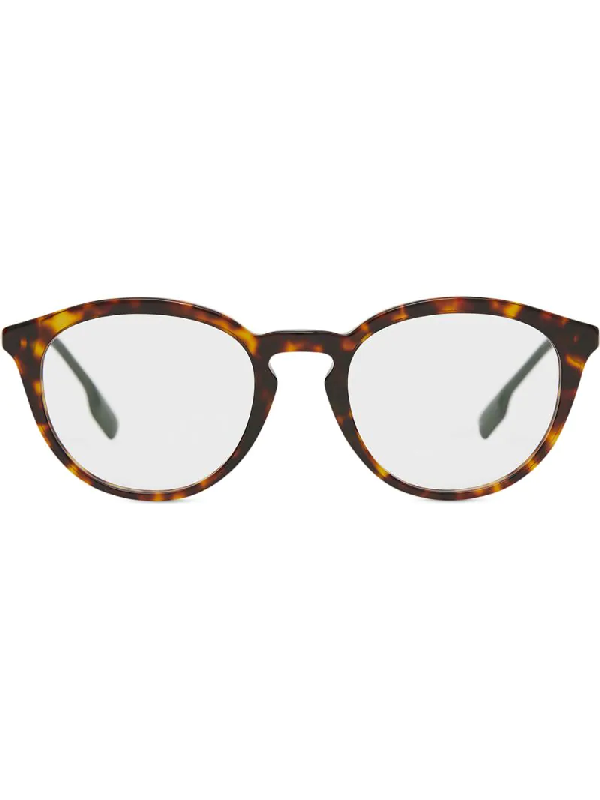 Burberry Round Optical Frames In Brown 
