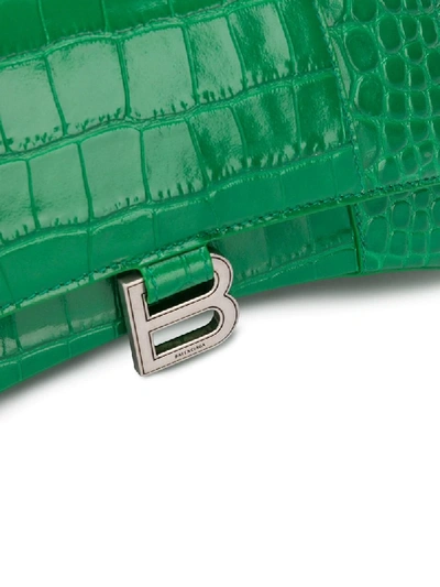 Shop Balenciaga Handtasche Mit Kroko-effekt In Green