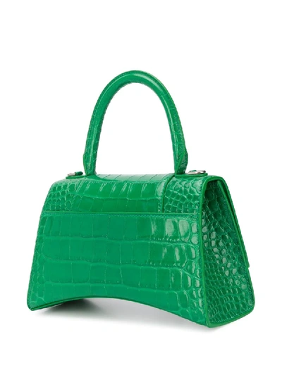 Shop Balenciaga Handtasche Mit Kroko-effekt In Green