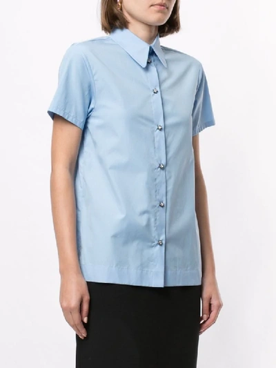 Shop N°21 Open Layered Back Shirt In Blue