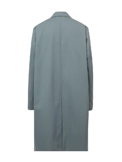 Shop Burberry Cotton Gabardine Car Coat In Blue