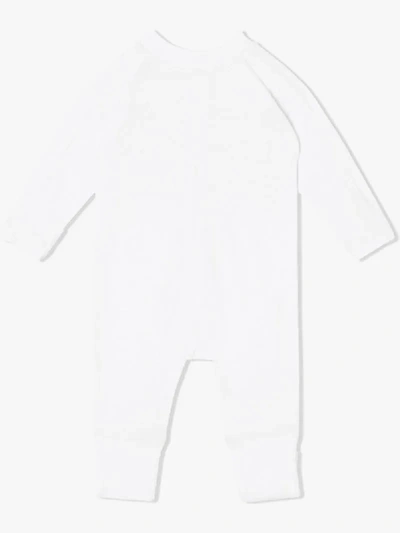 Shop Burberry Logo Print Pajamas In White