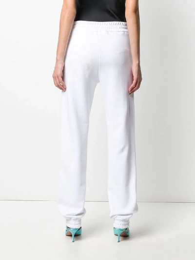 N°21 LAMINATED LOGO TRACK PANTS 