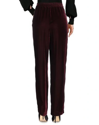 Shop Stella Mccartney Woman Pants Burgundy Size 6-8 Viscose, Cupro In Red