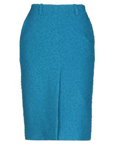 Shop Marni Midi Skirts In Pastel Blue