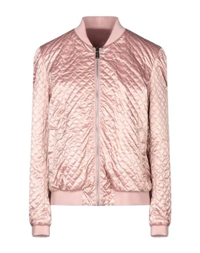 Shop Add Bomber In Pastel Pink