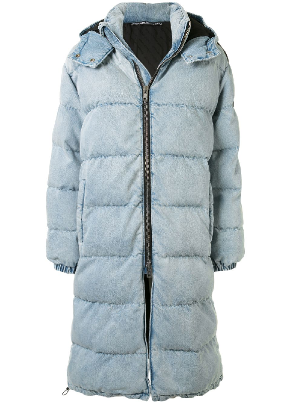 alexander wang denim puffer