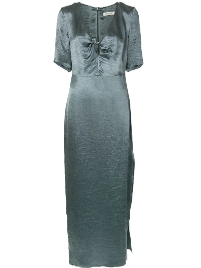 Shop Anna Quan Petra Metallic Dress In Grey