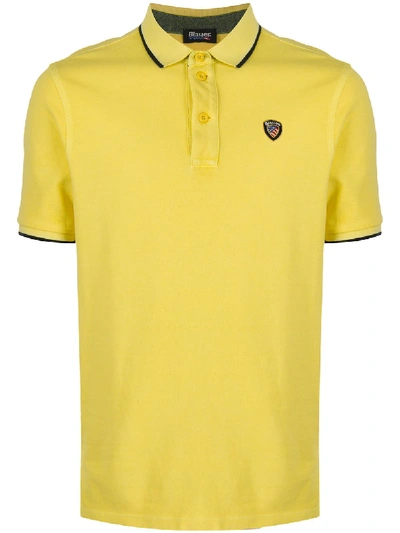 Shop Blauer Logo Polo Shirt In Yellow